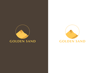 Golden SAND graphic design logo
