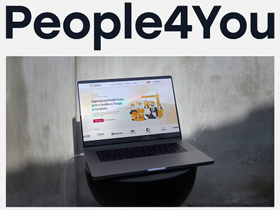 Website project for employment agency - People4You branding design graphic design typography ui uiux ux
