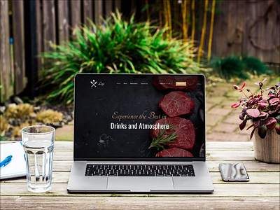 Bar & Restaurant Website landing page landing page restaurant website uiux design website design