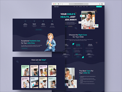 Child Care Website Landing Page Design child care website landing page design uiux design website design
