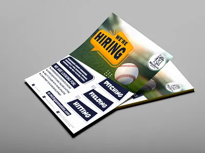 We're Hiring Flyer 3d logo branding design flyer graphic design green health icon illustration logo ui