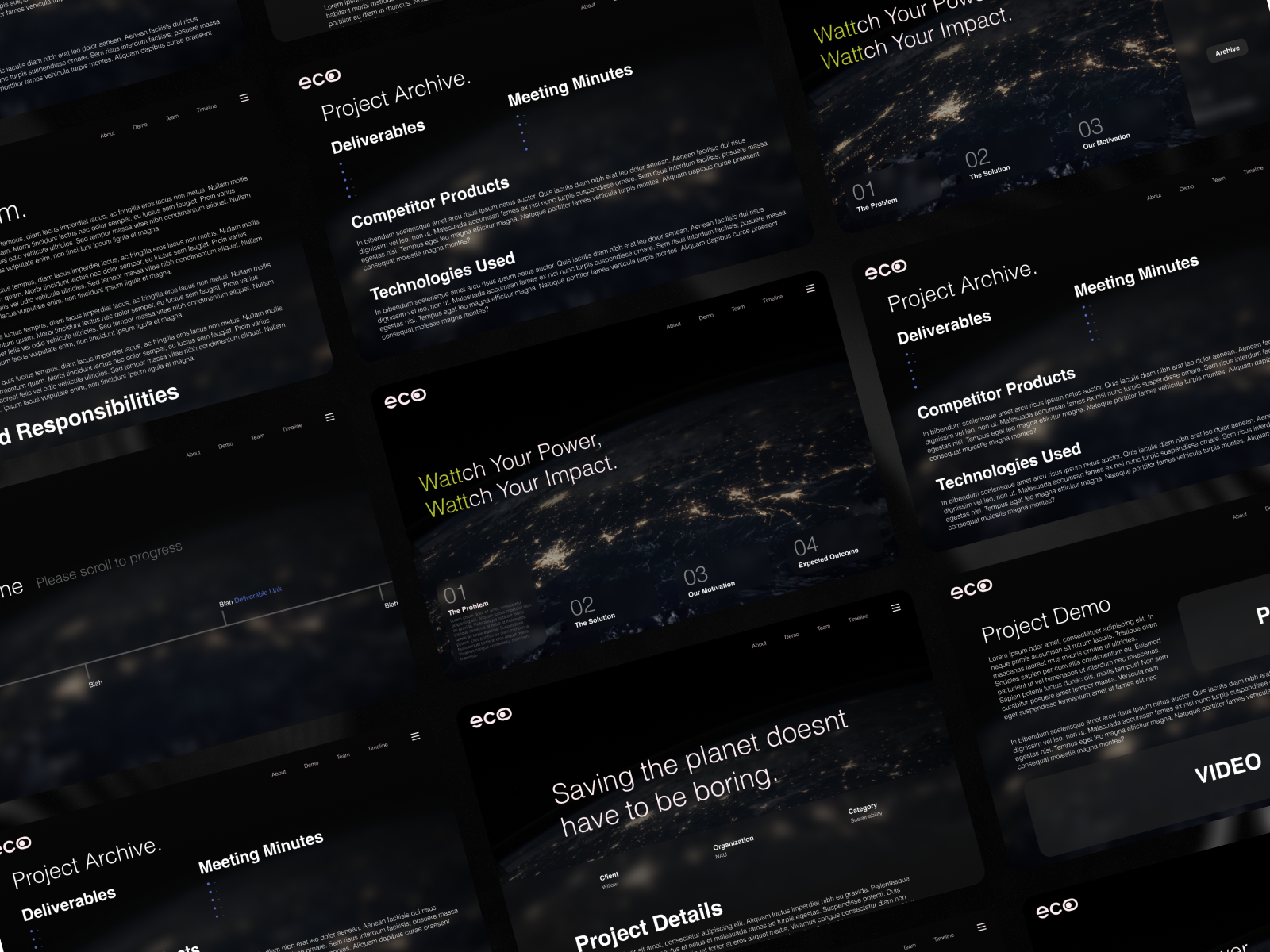 Example of ecoWattch Project Website