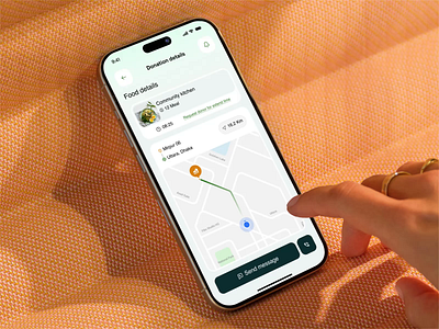 FUDO- Food Sharing Mobile App Donation Page Design app concept app ui clean ui community app donation app food donation food rescue food sharing app fudo app map interface minimal design mobile app design mobile ui modern app non profit app product design social impact sustainability app uiux design user experience