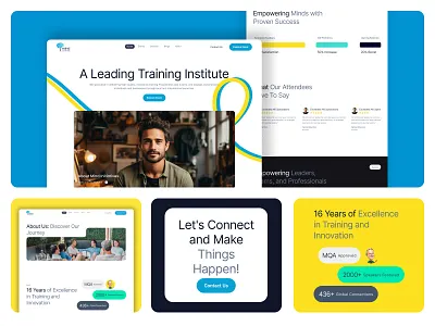 Corporate Training Website Redesign and Branding branding landing page logo modern look training website ui ui design uiux visual design we web design website website design