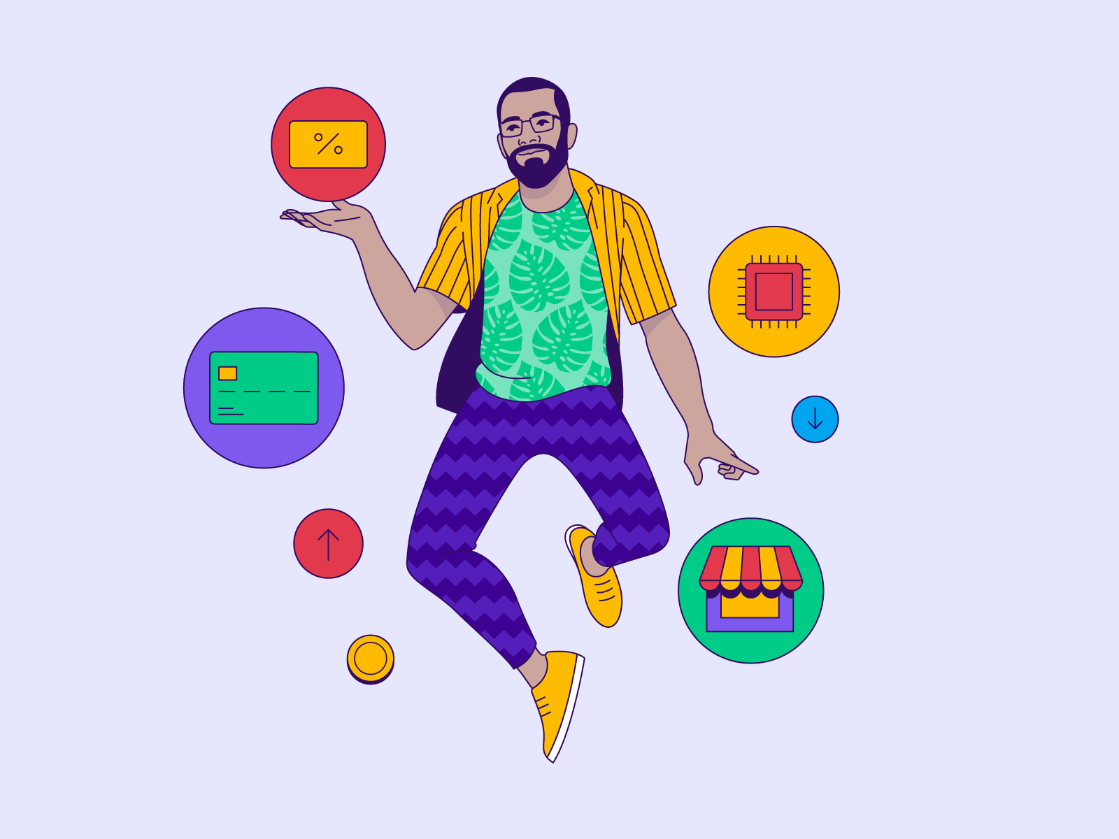 character-with-payment-methods-by-hellsjells-on-dribbble