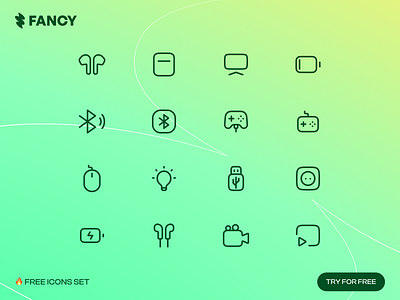 Fancy +11,000 Icons dailyui dashboard design flat icon icon library icon set icons icons set outline profile widget