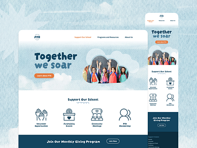Creston PTA Website Design branding ui website design