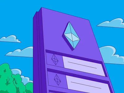 Blog Cover - Ethereum Gas Prices eth ethereum ethereum gas prices gas gas prices hellsjells illustration persepctive pricing sky trees