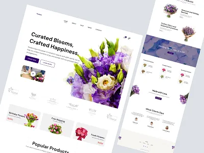 Florevo Shopify store forFlowers design homepage landingpage product andingpage product design product detail page product details product website shopify shopify design shopify landingpage shopify website web web design website