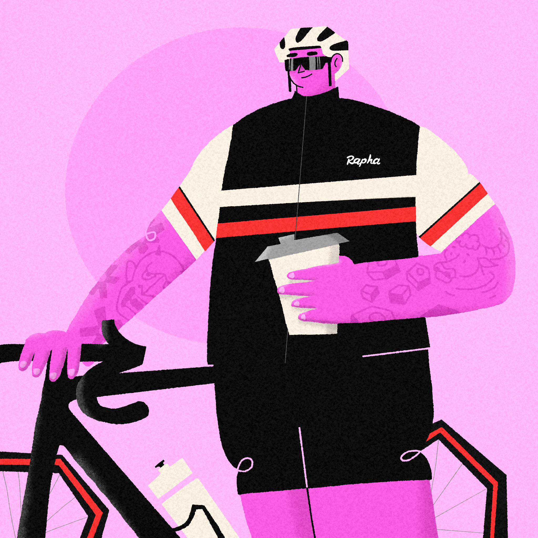 Coffee Break character expressive illustration people procreate sports