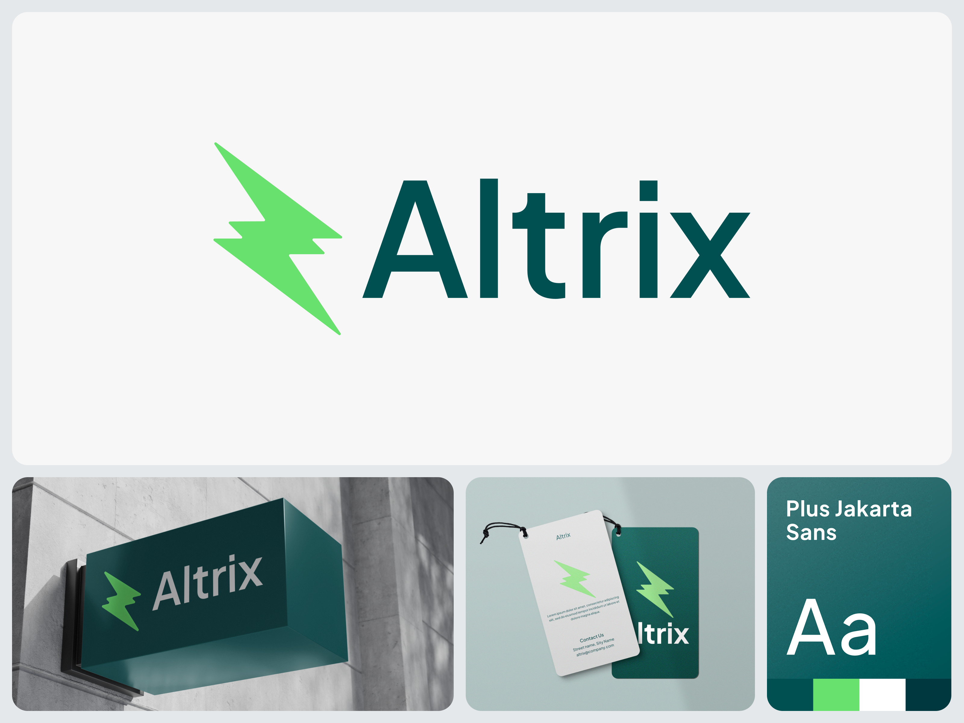 Altrix - Logo Concept & Mockup brand identity branding clean electric electric logo energy energy logo identity innovation logo logo design minimal power power symbol smart identity symbol tech tech branding visual identity voltage