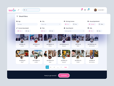 Dating - Advance Search advance search creative dashboard dashboard dashboardui dashboardux dating dating dashboard datingapp datingweb modern dahboard popular2023 product designer profile match saas search searchui sofwere uidesign uiroll uiux
