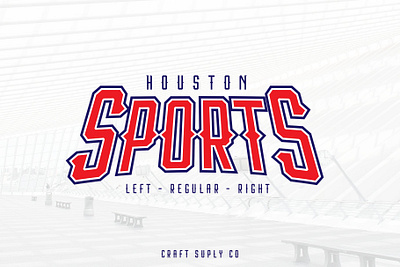 Houston Sports Font Family advertising