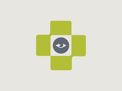 MedCenter Logo esign brand designer cross eco eye eye doctor graphic designer green logo designer logo for sale logo maker ophthalmologist optometrist stock logos