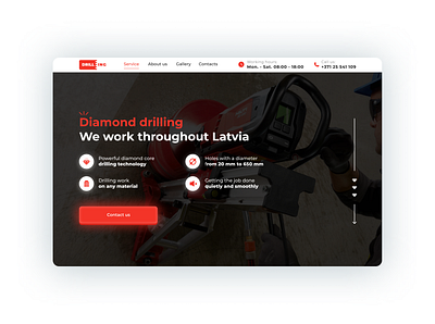 Diamond drilling website design