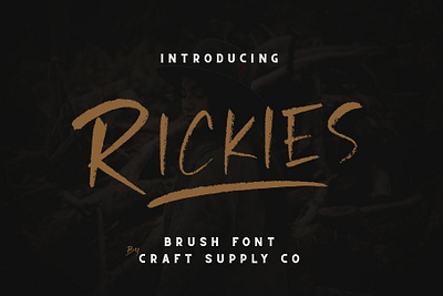 Rickies - Brush Font gritty