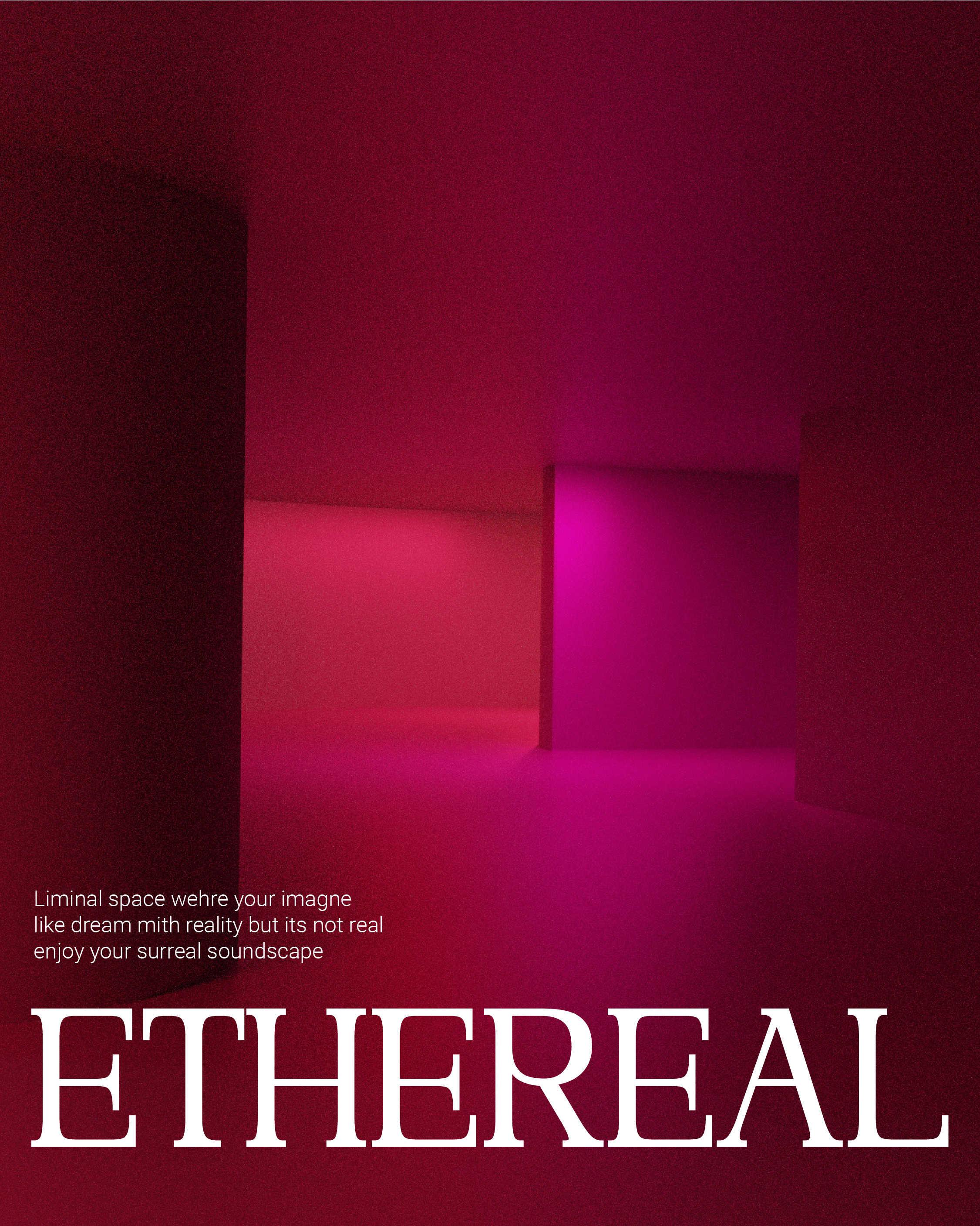Ethereal Liminal 3d branding graphic design