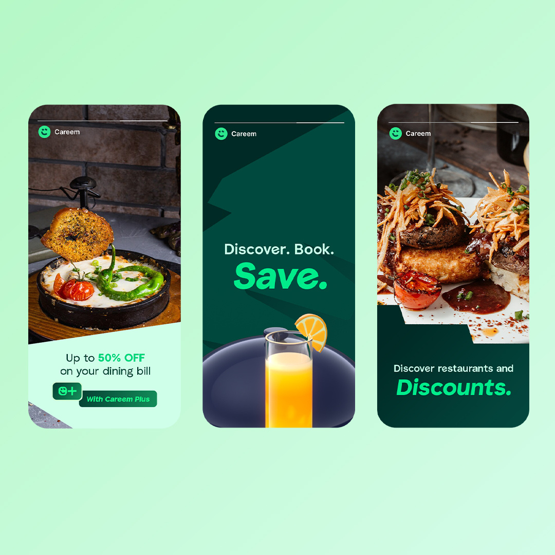 Careem DineOut art direction brand design brand identity branding creative direction design digital design geometric graphic design illustration marketing design ui vector visual design