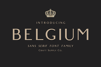 Belgium Font Family impressive