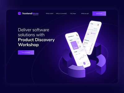 Product Discovery Workshop Landing Page app design discovery workshop inteface landing page ui ux web app web design website