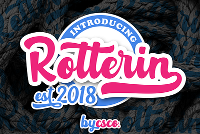 Rotterin Script – Layered Font impressive