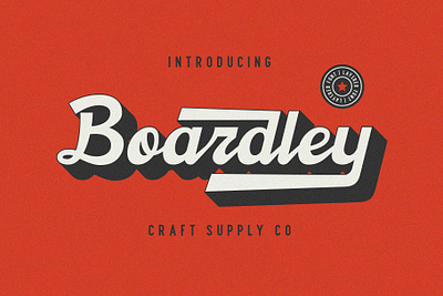 Boardley Script – Layered Font fat