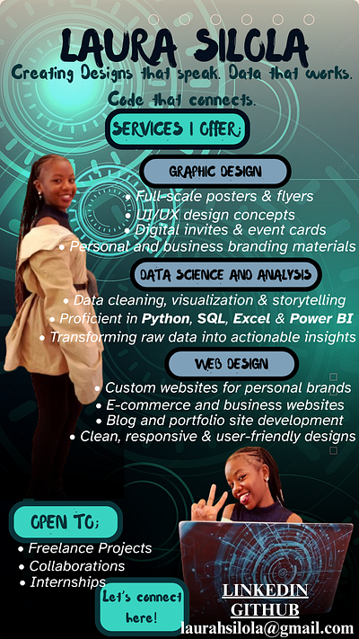 My Services Poster graphic design