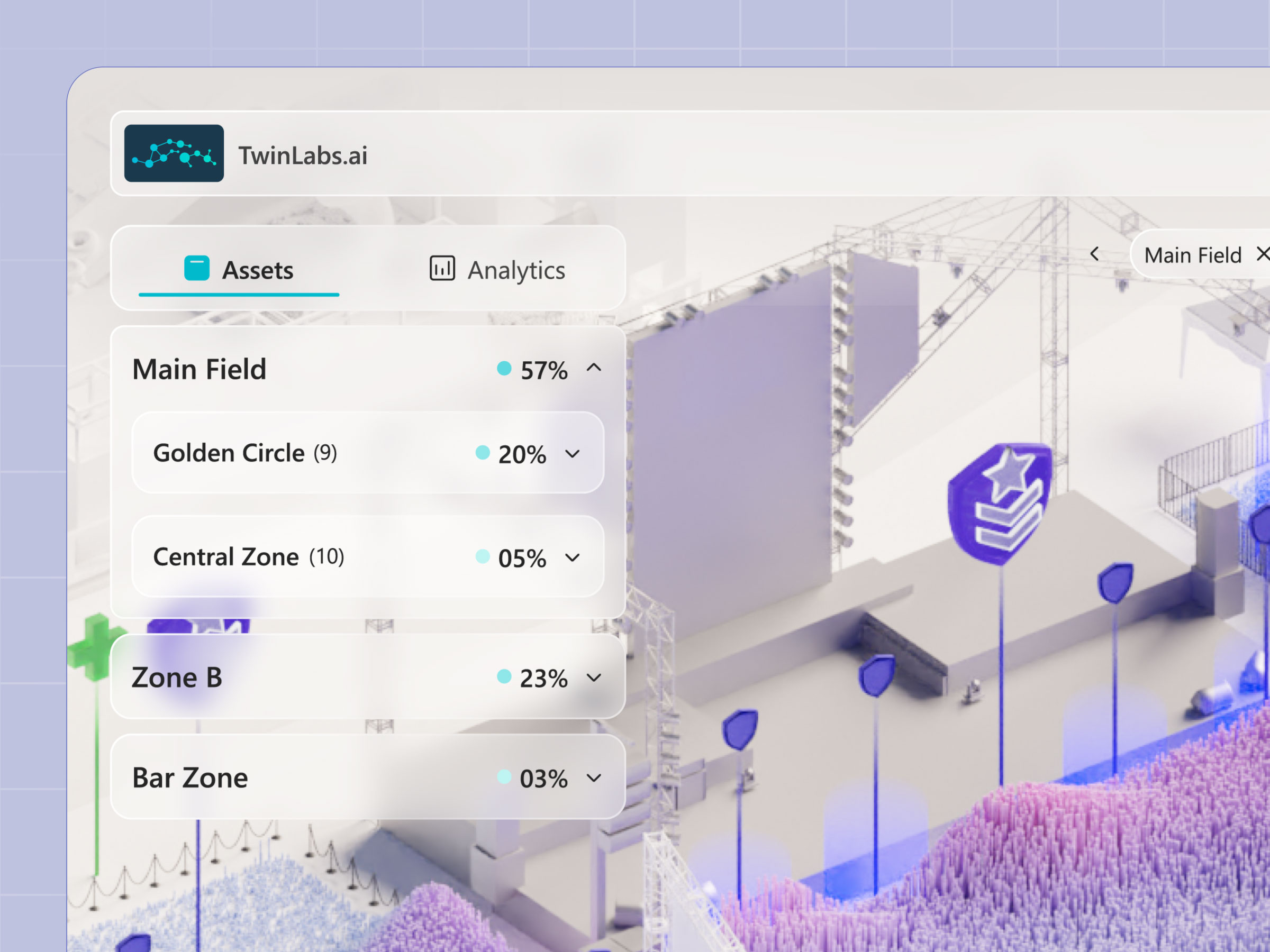 Turning Venues Into Living Systems. TwinLabs.ai. 📍 3d 3ddesign animation blender branding dashboard design graphicdesign illustration isometricdesign logo mobileapp motiongraphics productdesign responsivedesign techillustration ui uiuxdesign ux uxmotion