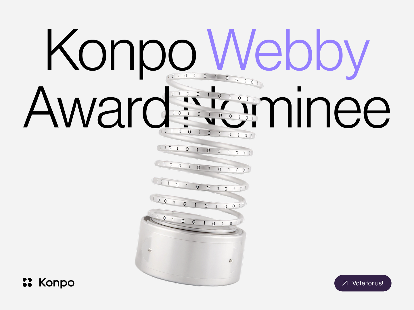Konpo × Webby Awards: Nomination award best website nomination webby
