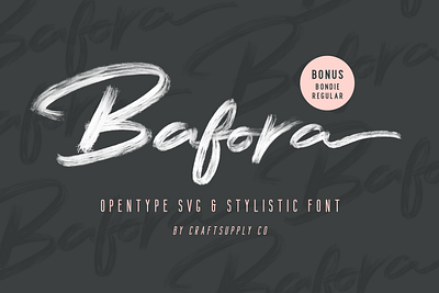 Bafora – SVG Font + Bonus strong