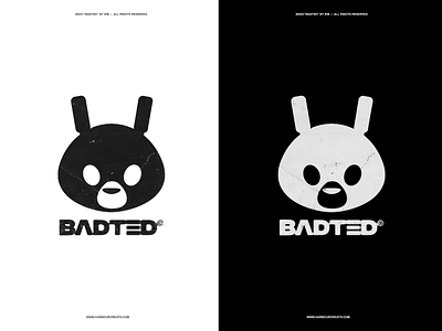 BADTED bad branding character graphic design icon logo logomark mascot monotone vector