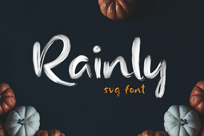 Rainly – Brush & SVG Font multiple