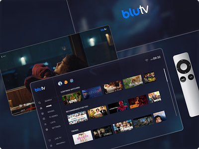 BluTV - Smart Tv App Redesign app design blu tv blutv smart tv design smart tv smart tv app ui user interface ux