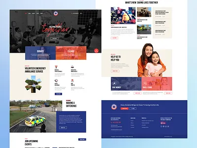 Hatzola Charity Landing Page 3d animation branding graphic design logo motion graphics ui