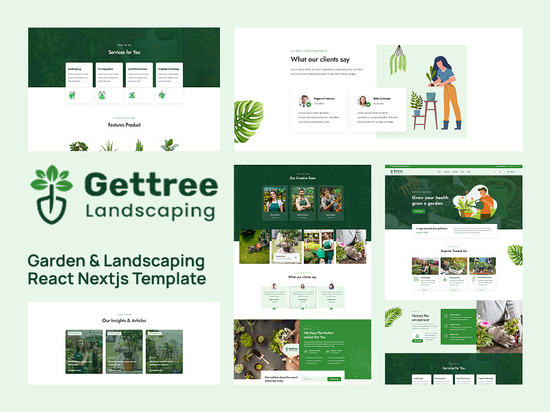 Gettree – Garden & Landscaping React Next.js Template frontenddev gardendesign gardeningservices gardeningwebsite gettree gettreetemplate greenwebdesign landscapearchitecture landscapingbusiness landscapingtemplate lawncarewebsite nextjswebsite reactnextjs reacttemplate responsivedesign seooptimized treeplanting uiuxdesign webdesign webdevelopment