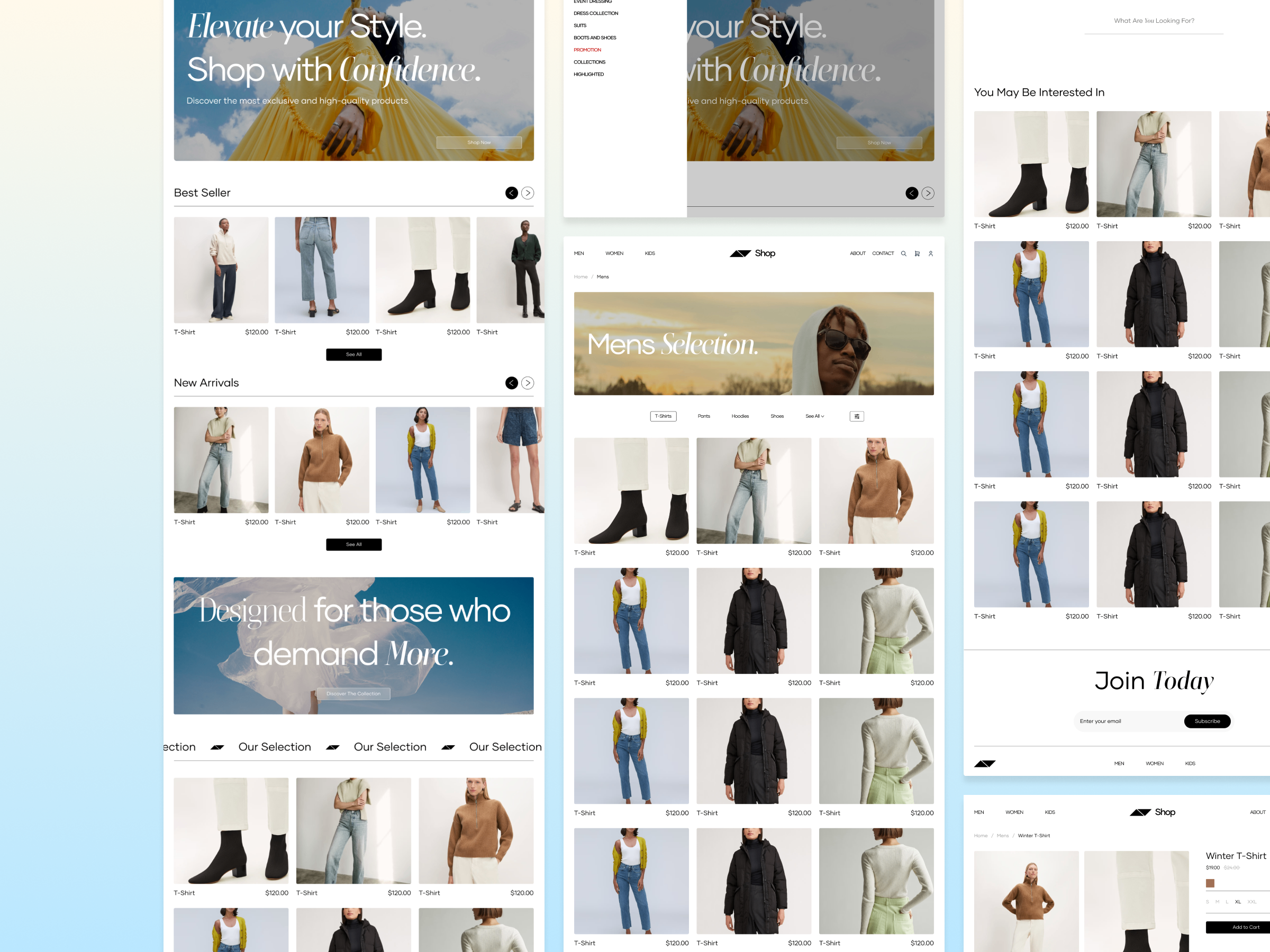 eCommerce web template – design clean design dribbble ecommerce figma hero inspo landing page mobie modern product design shop shopping template ui uidesign ux webdesign website websitetemplate