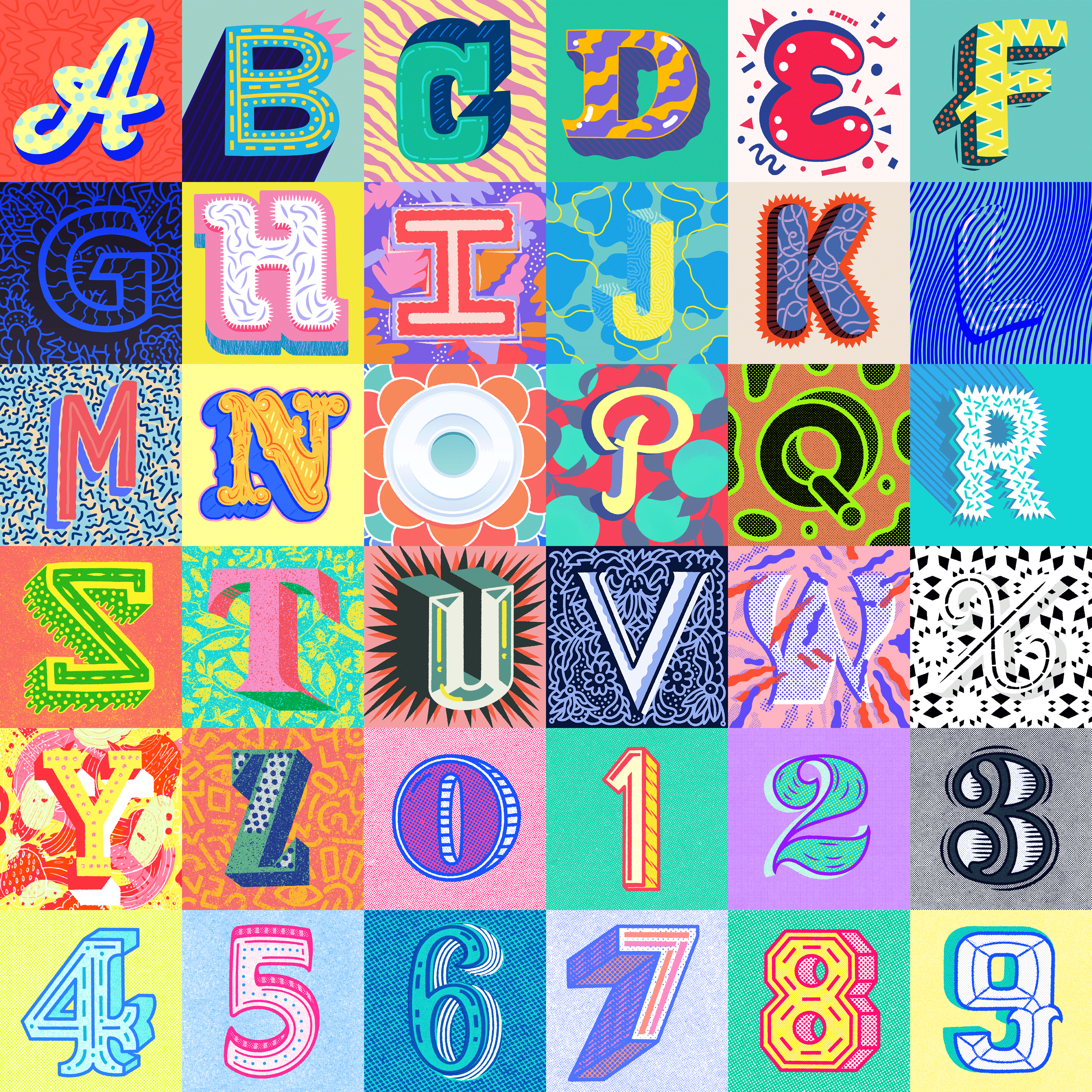 36 Days of Type 2020 black and white hand drawn type illustration lettering pattern typography