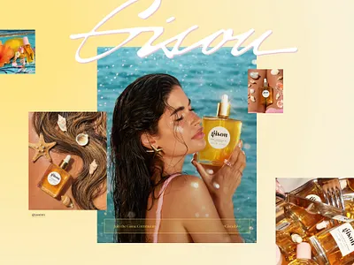 Gisou - Website, Design Concept (01) concept design interface layout ui web webdesign website