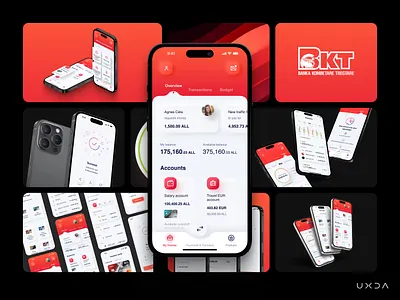 Changing the Perception of Digital Banking in Albania albania app design banking bkt bkt bank branding cx design fiancial finance fintech kosovo red ui user experience user interface ux