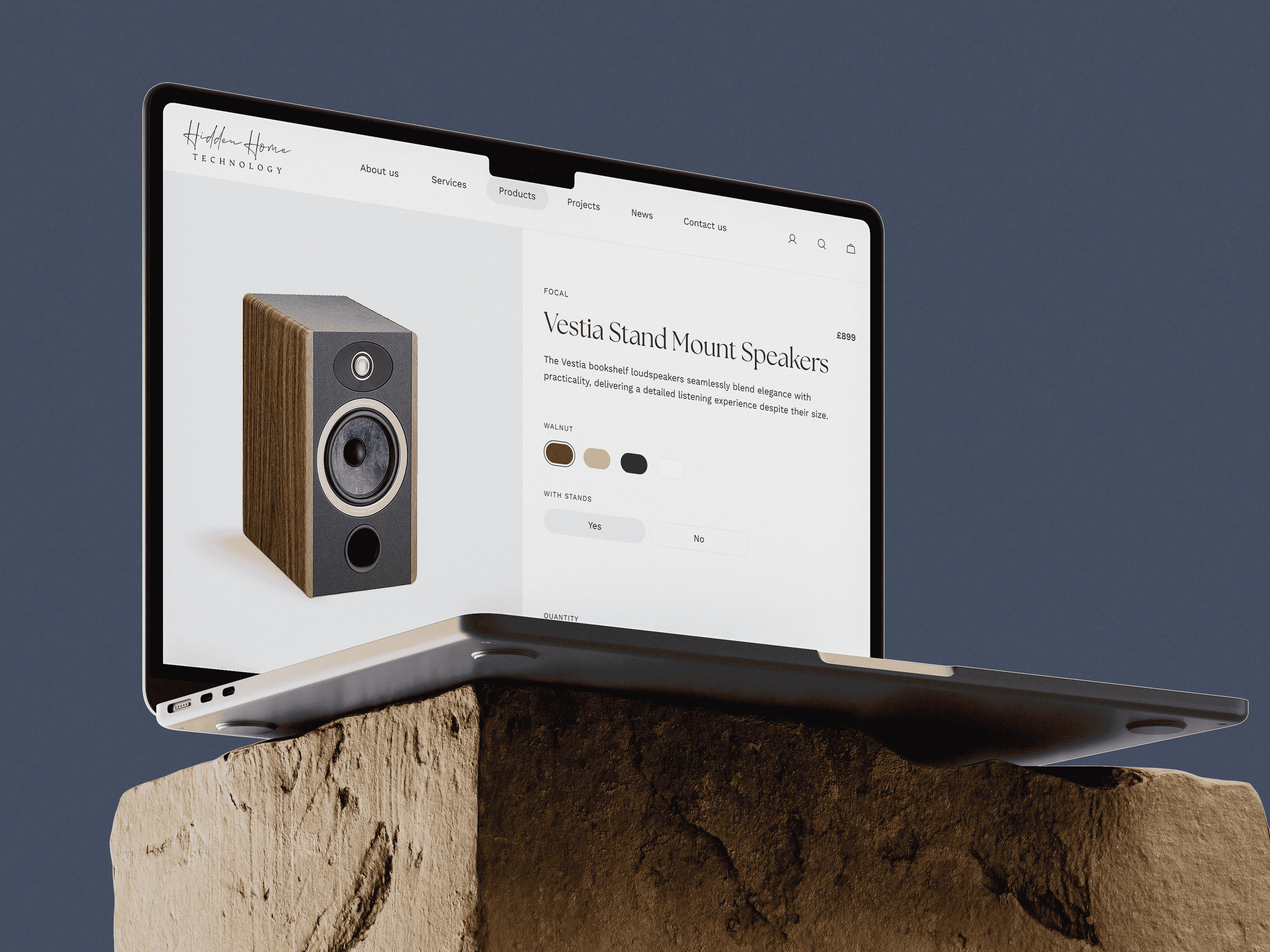 Product Page UI - Audio audio tech ecommerce minimalui product page selector ui ux web design
