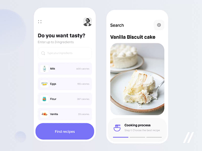 Recipe Generator Mobile IOS App android animation app app design app interaction cook dashboard design generator ios mobile mobile app mobile ui motion online products recipe startup ui ux