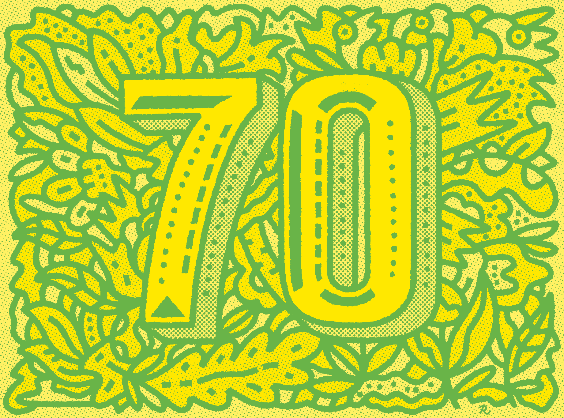 AARP Media 70 aarp hand drawn type illustration lettering pattern typography