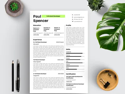 Resume / CV Template branding canva template cover letter curriculum vitae cv cv design cv template graphic design modern resume professional resume resume resume design resume template