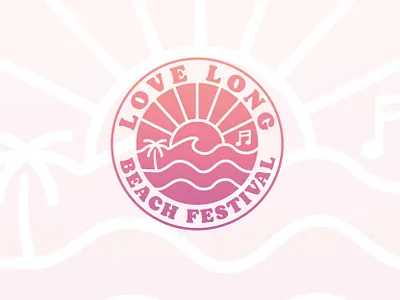 Love Long Beach Festival Logo Design brand identity design brand logo branding company logo design graphic design illustration lo logo