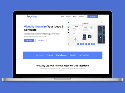 TechBase - SaaS Website Template html template htmlcss saas saas website web design web development website template
