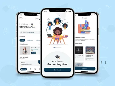 Elevate Learning with a Smart Education App UI app development branding education app education mobile app development education website development graphic design logo mobile app motion graphics