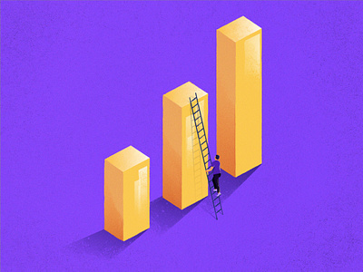 Climbing to the next level diagrams graphic design illustration statistics textures