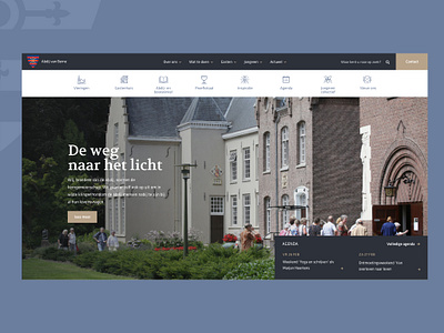 Abdij van Berne - UI Design abdij ui ux webdesign website