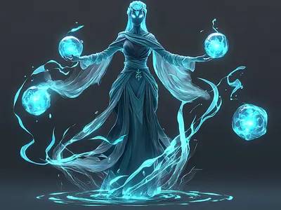 Water Elemental Sorceress 3d modelling blender cgi r1n7t0xb
