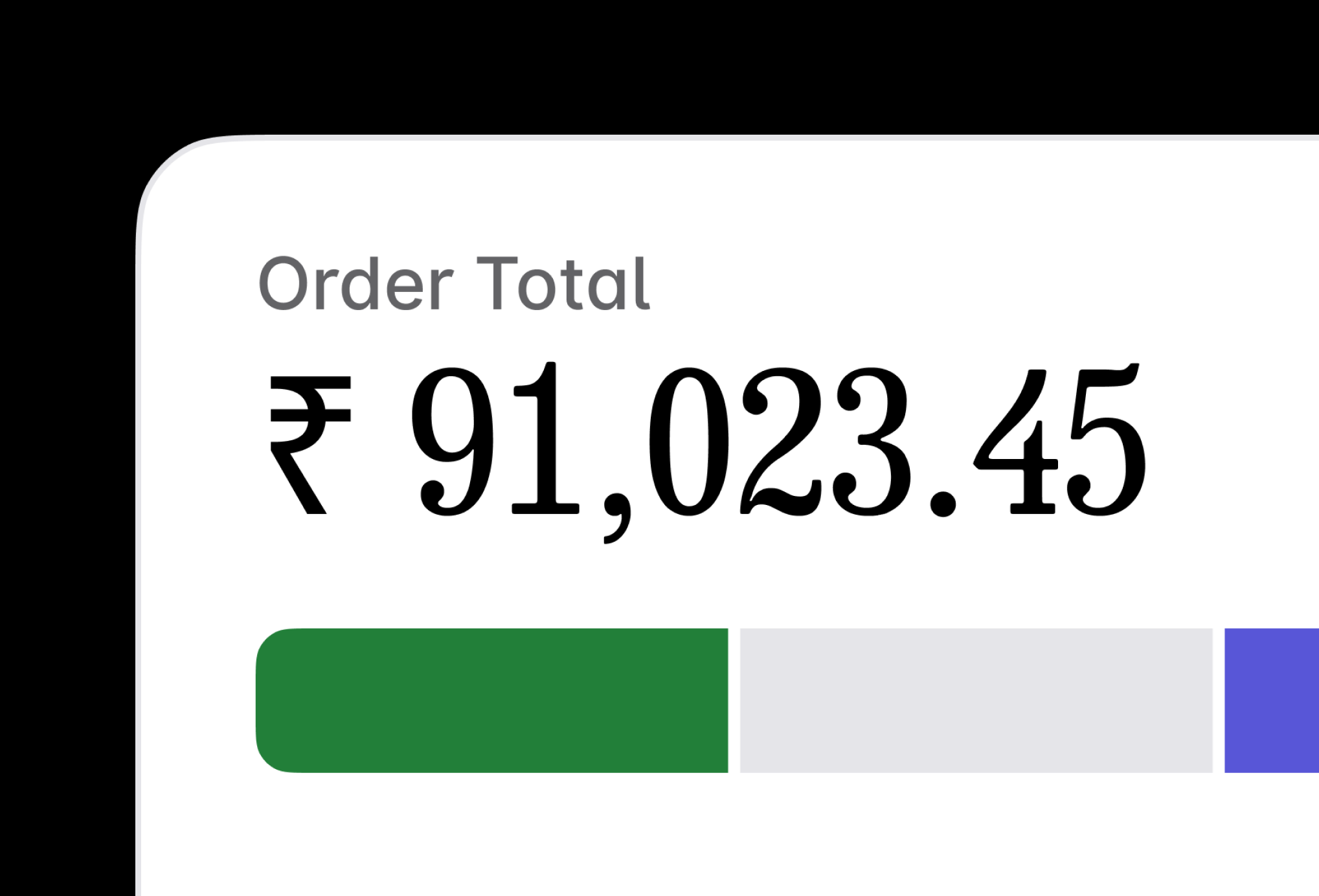 Narrow, up close design